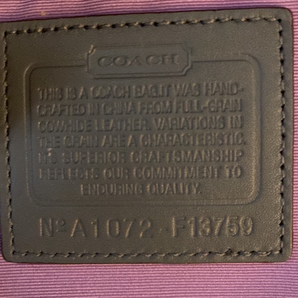 Coach East/West Leather Pleated Gallery Tote - Picture 7 of 10